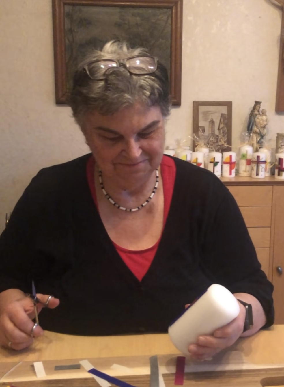 Gabi Osterkerze mit Heike
